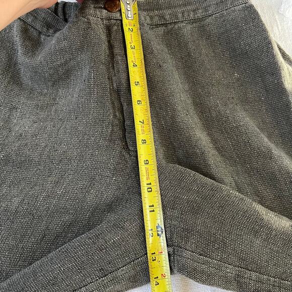 Vintage Flax by Jeanne Engelhart Green Brown Knit Trouser Pants High Rise Size M - Picture 7 of 9